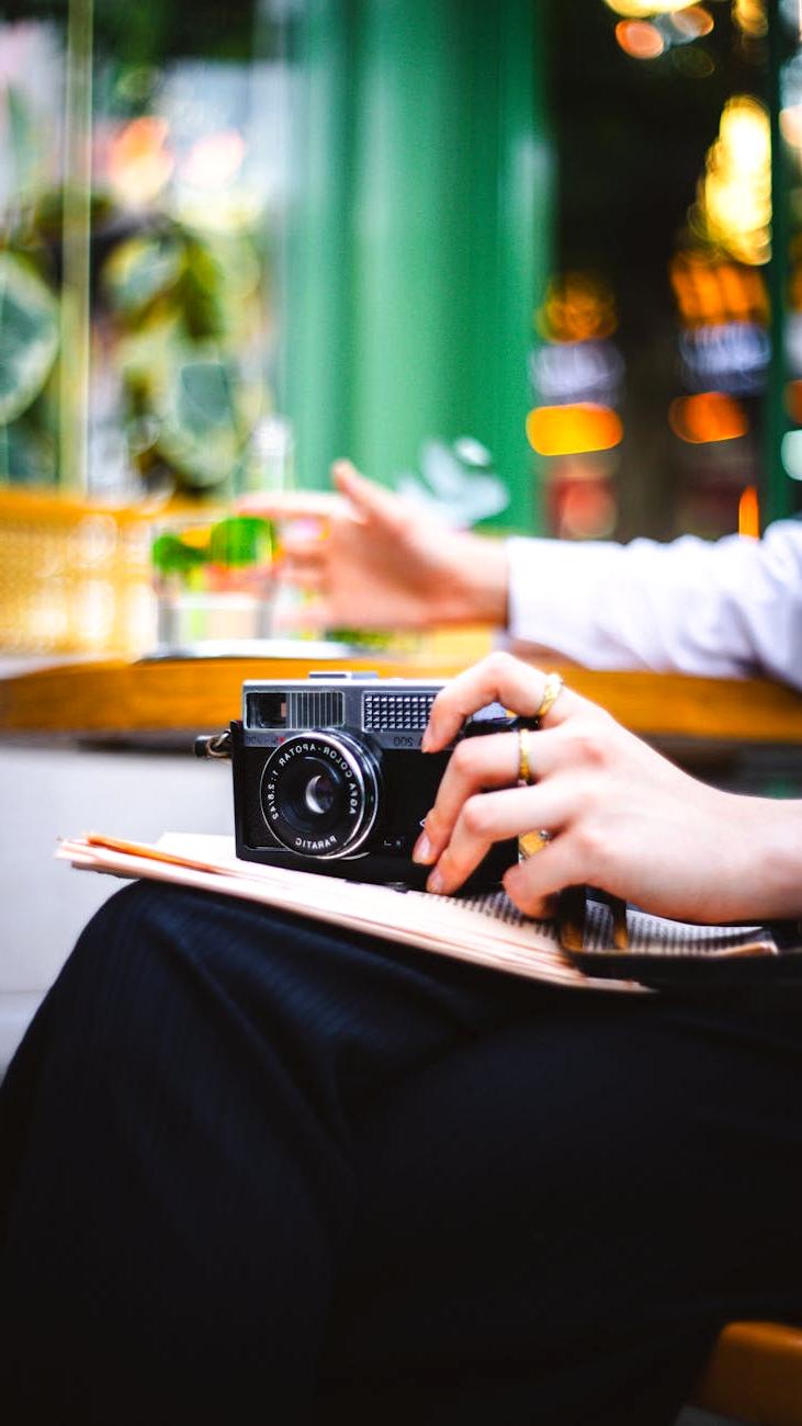 Professional photographer capturing an event